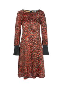 Nicowa, Damen Kleid 'Nabita', Gold / Rot / Schwarz