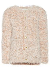 name it, M&auml;dchen Flauschige Strick Strickjacke, Hellbraun