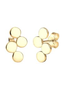 Elli, Damen Ohrringe 'Kreis', Gold