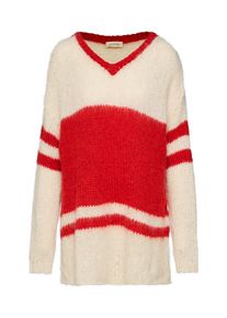 American Vintage, Damen Pullover 'MANINA', Rot / Weiß