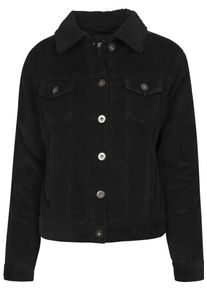 Urban Classics, Damen Cordjacke 'Sherpa', Schwarz