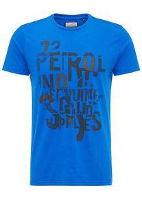 PETROL INDUSTRIES, Herren T-Shirt, Blau / Dunkelgrau