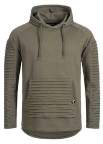 INDICODE JEANS, Herren Kapuzenpullover 'Lewisville', Khaki