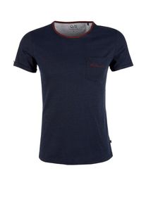 Q/S Designed By, Herren T-Shirt, Nachtblau