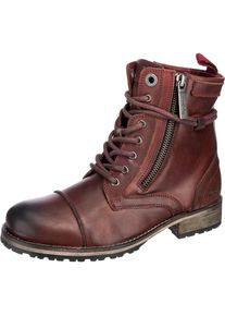 Pepe Jeans, Damen Melting Zipper Stiefeletten, Rot