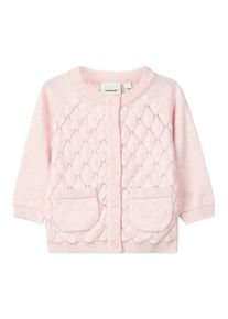 name it, M&auml;dchen Strickjacke, Pastellpink