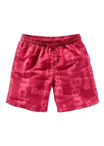 Bench, Herren Badeshorts, lange Form, Hellrot