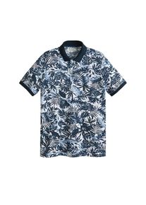 Mango Man, Herren Poloshirt 'Tropyd', Navy / Himmelblau / Wei&szlig;