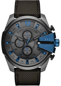 Diesel, Herren Chronograph 'Mega Chief', Blau / Grau / Schwarz