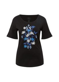 Tom Tailor, Damen T-Shirt, Mischfarben / Schwarz