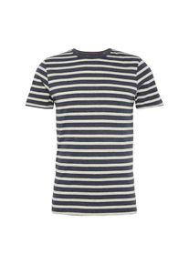 Jack & Jones JACK & JONES, Herren T-Shirt 'JJESTRIPE TEE SS CREW NECK NOOS', Dunkelblau / Naturwei&szlig;
