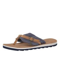 s.Oliver RED LABEL, Damen Zehentrenner, Navy / Braun / Rot