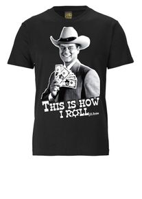 logoshirt, Herren T-Shirt, Grau / Schwarz / Wei&szlig;