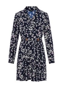 Véro Moda VERO MODA, Damen Kleid, Nachtblau / Weiß