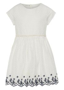 name it, Mädchen Kleid 'NKFISILLA', Navy / Weiß