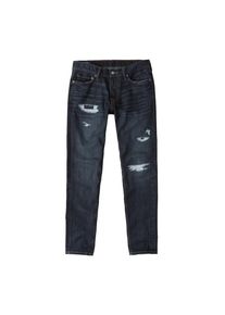 Abercrombie & Fitch Abercrombie & Fitch, Herren Jeans 'SUPER SLIM DK/MED DESTROY 2CC', Blue Denim