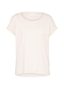 Vila, Damen Tee mit aufgeschlagenen &Auml;rmeln 'Dreamers', Beige