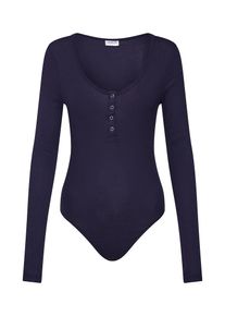 Noisy may, Damen Shirt 'Henley', Navy