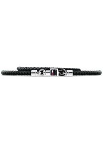 Tommy Hilfiger, Herren Armband, Schwarz / Silber