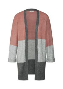 Jacqueline de Yong, Damen Cardigan, Hellgrau / Dunkelgrau / Altrosa