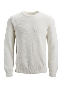 Jack & Jones JACK & JONES, Herren Strickpullover, Wei&szlig;
