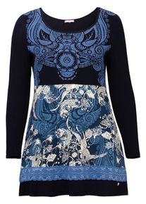 Joe Browns, Damen Longshirt, Royalblau / Schwarz