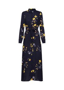Véro Moda VERO MODA, Damen Kleid 'CALLIE', Nachtblau / Goldgelb