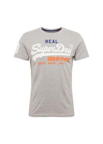 Superdry, Herren T-Shirt 'VINTAGE LOGO TRI TEE', Grau / Wei&szlig;