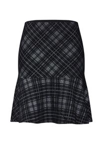 Tom Tailor, Damen Rock 'skirt interlock stretch', Grau / Schwarz