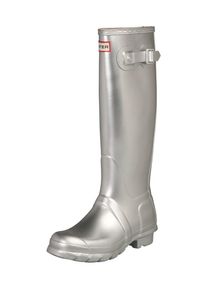 Hunter, Damen Gummistiefel 'Original Tall', Silber