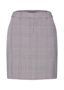 Dorothy Perkins, Damen Rock 'BLK & PORT CHECK BELTED SKIRT', Grau / Schwarz