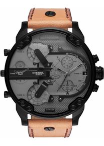 Diesel, Herren Chronograph 'MR DADDY 2.0, DZ7406', Cognac / Grau / Schwarz