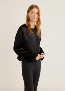 Mango, Damen Bluse 'Botone2-I', Schwarz