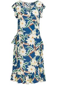 Khujo, Damen Kleid 'Emery', Himmelblau / Mischfarben