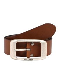 Tom Tailor, Damen Lederg&uuml;rtel 'used cow leather belt', Cognac