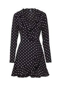 Missguided, Damen Kleid, Schwarz / Weiß