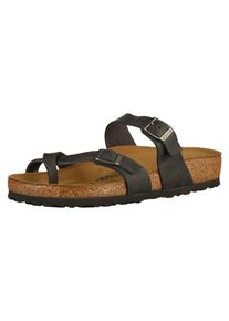 Birkenstock, Damen Pantoletten 'Mayari', Braun / Schwarz