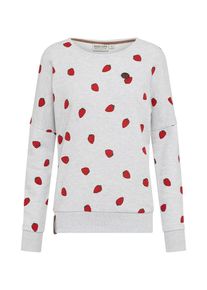 Naketano, Damen Sweatshirt, Graumeliert / Rot