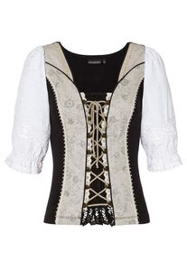 Stockerpoint, Damen Shirt 'Uki2', Nude / Schwarz / Wei&szlig;