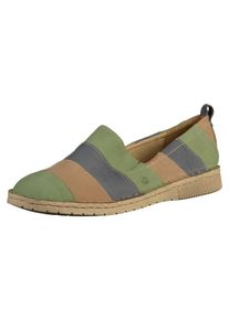 Josef Seibel, Damen Slipper, Marine / Hellbraun / Hellgrün