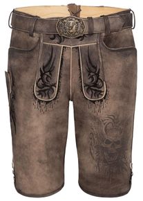 Spieth & Wensky SPIETH & WENSKY, Herren Lederhose 'Hades', Brokat