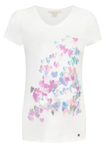 Esprit Maternity, Damen T-shirt, Rauchblau / Grau / Dunkelpink / Offwhite