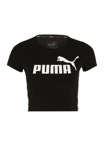Puma, Damen T-Shirt 'Tape Logo Croped', Schwarz