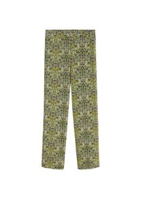 Mango, Damen Hose 'Leonie', Sand / Blau / Grün / Pastellgrün / Schwarz