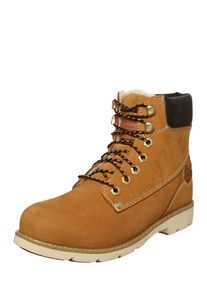 Dockers by Gerli, Damen Schn&uuml;rboot aus Rauleder, Braun / Cognac / Ocker