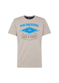 Jack & Jones JACK & JONES, Herren Shirt 'TRUTH', Blau / Graumeliert / Rot