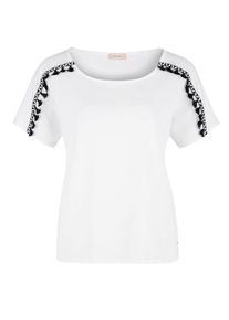TRIANGLE, Damen T-Shirt, Schwarz / Weiß