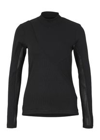 Nike, Damen Shirt 'W NP HPRCL RIB LS TOP', Schwarz