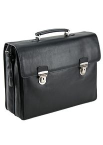 Picard, Herren Toscana Aktentasche Leder 42 cm Laptopfach, Schwarz