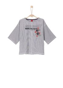 s.Oliver Junior, Mädchen Fledermausshirt, Navy / Rot / Weiß
